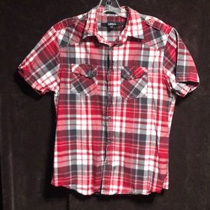 Carbon size small plaid shirt used clean
